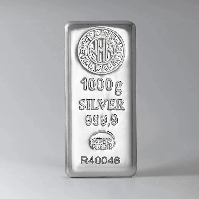 Zilverbaar 1000 gram — 999,9