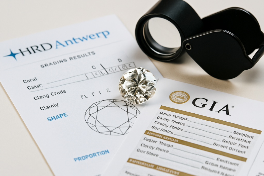 Diamantcertificaten ontcijferd: GIA- en HRD-rapporten